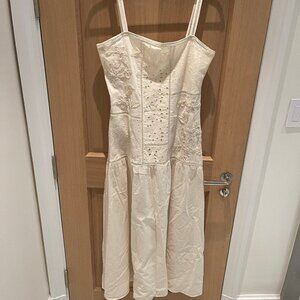 ZARA Floral Cutout Long Dress SIZE LARGE